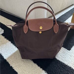 Longchamp Dark Brown Tote Bag